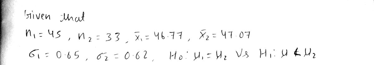 Statistics homework question answer, step 1, image 1